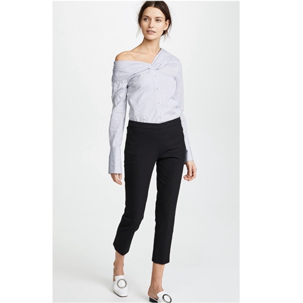 Theory Basic Pull On Linen Blend Pants - image 3